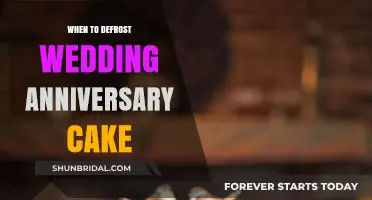 Perfect Timing: When to Defrost Your Wedding Anniversary Cake