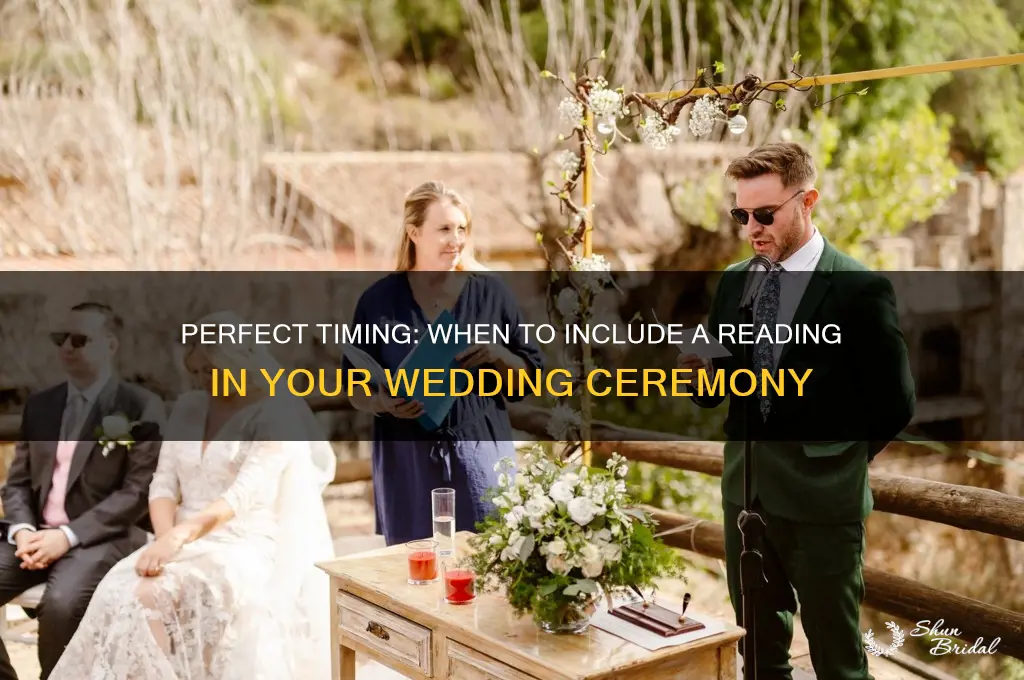 when to do a reading in a wedding ceremony