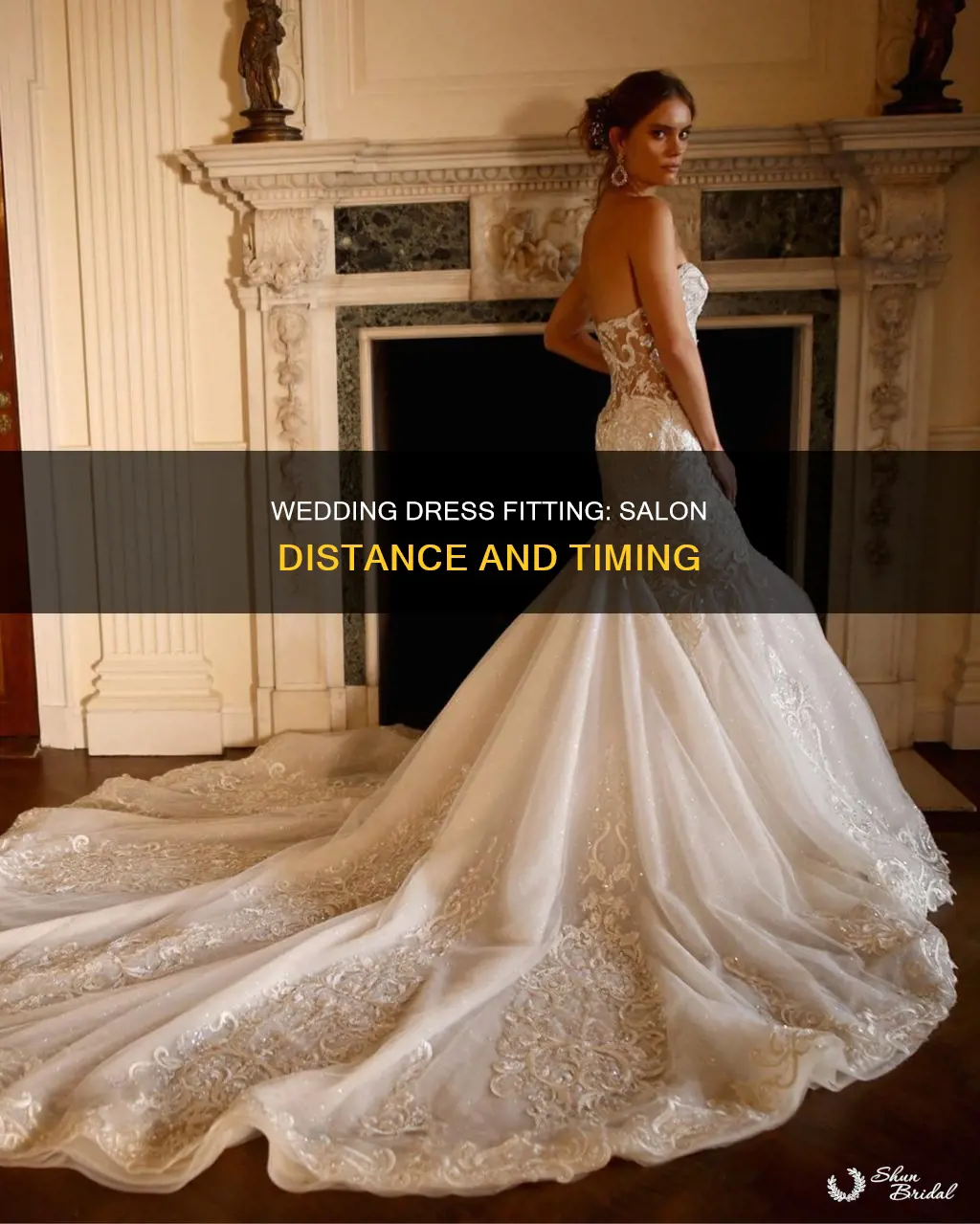 when to do first wedding dress fitting salon far away