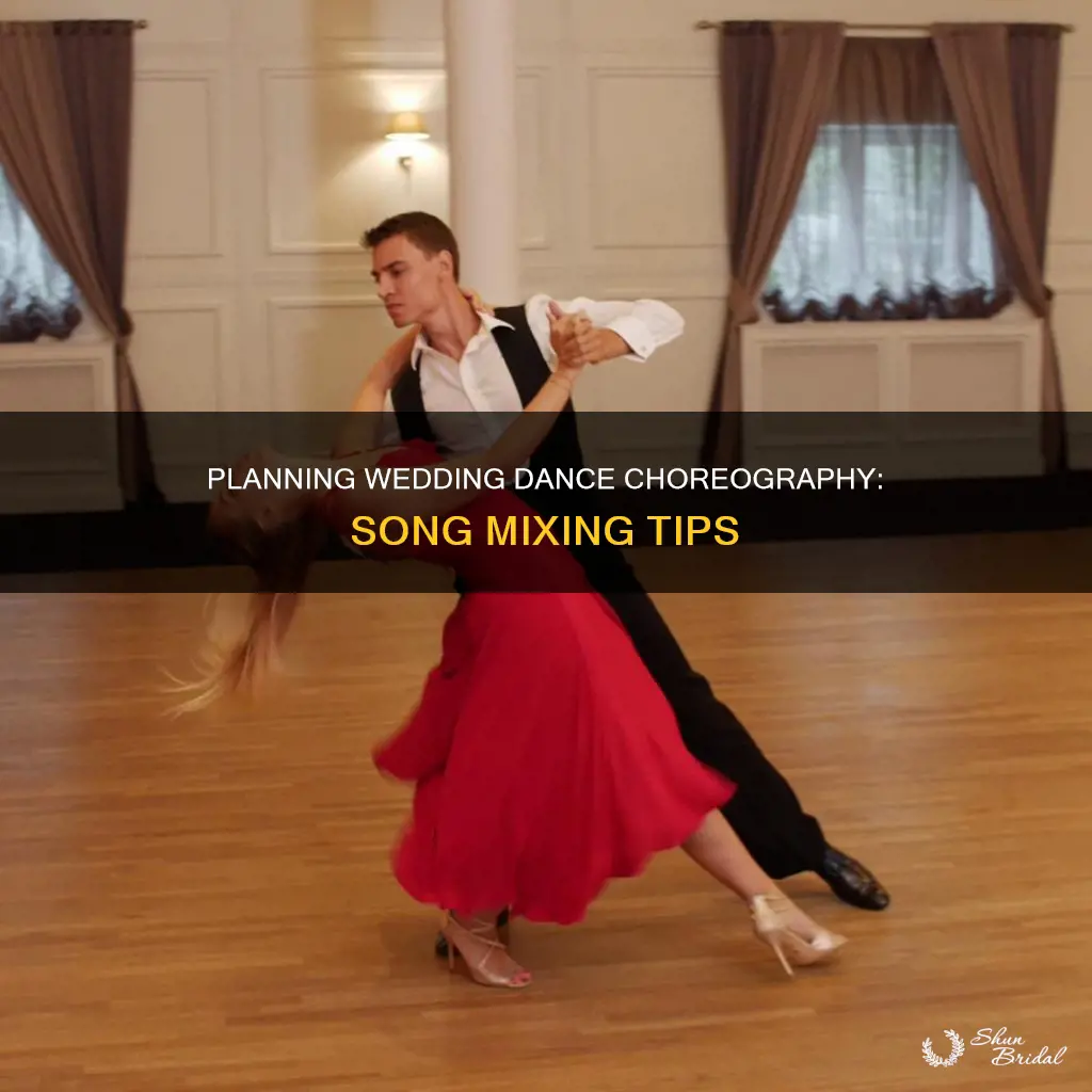 when to do mix song choreography at wedding
