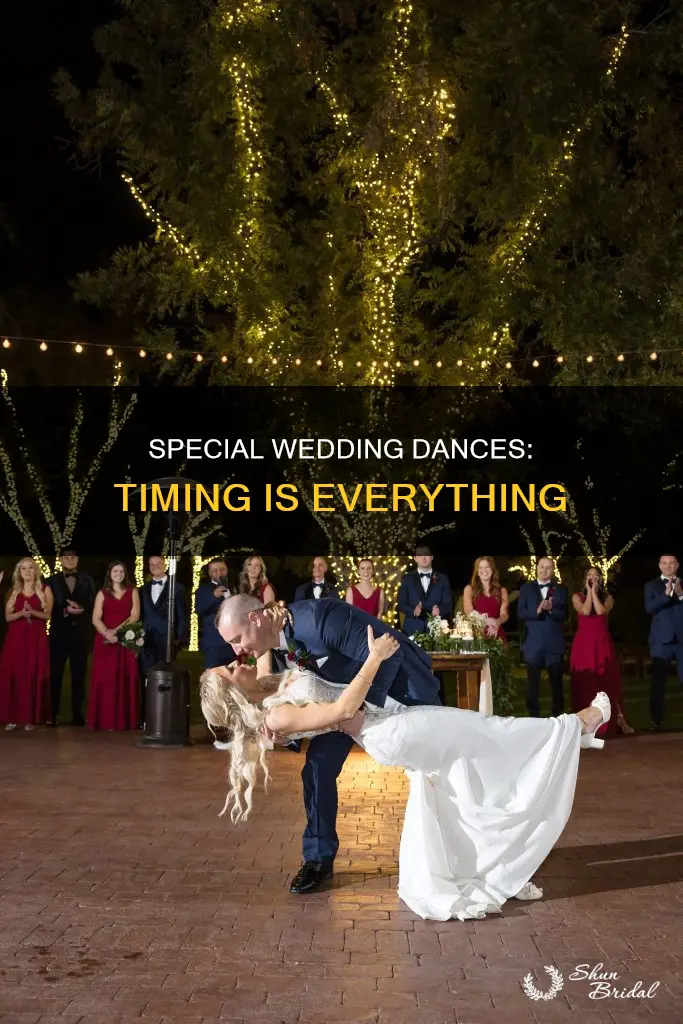 when to do special dances at wedding reception