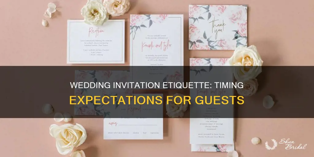 when to expect a wedding invitation