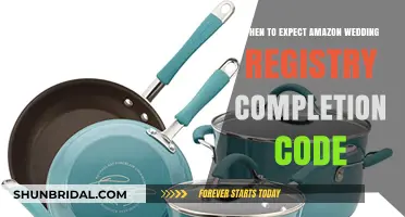 Amazon Wedding Registry: When to Expect the Completion Code