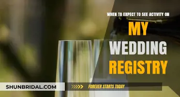Wedding Registry Activity: When to Expect Gifts