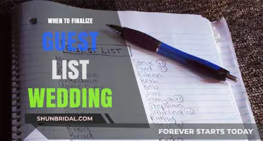 Perfect Timing: When to Finalize Your Wedding Guest List Stress-Free