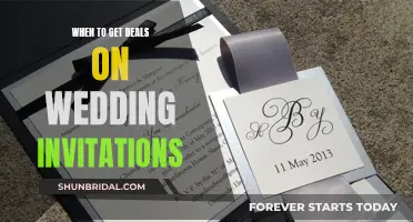 Best Time to Get Deals on Wedding Invitations