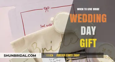 Perfect Timing: When to Present the Bride's Wedding Day Gift