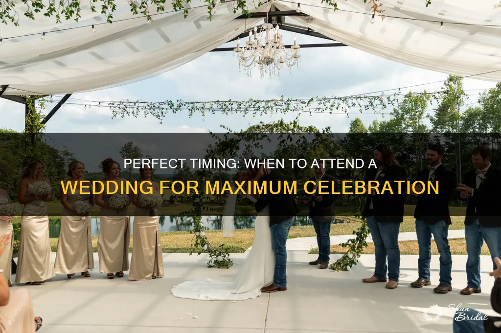 when to go to a wedding