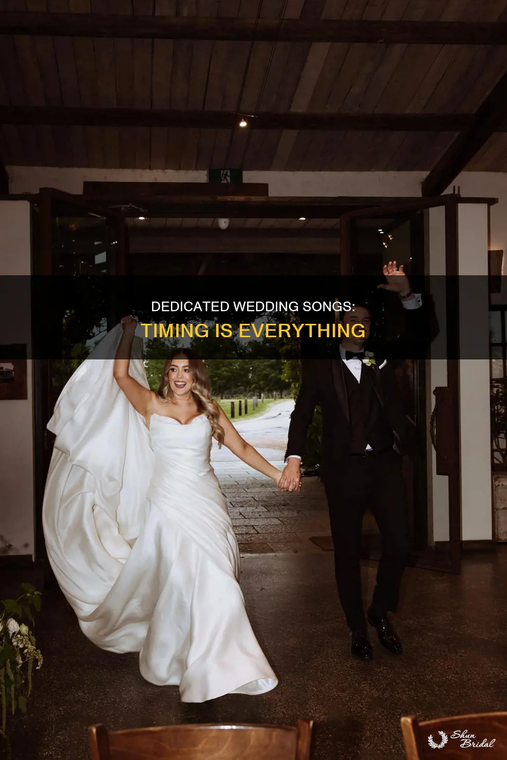 when to have dedicated songs during a wedding