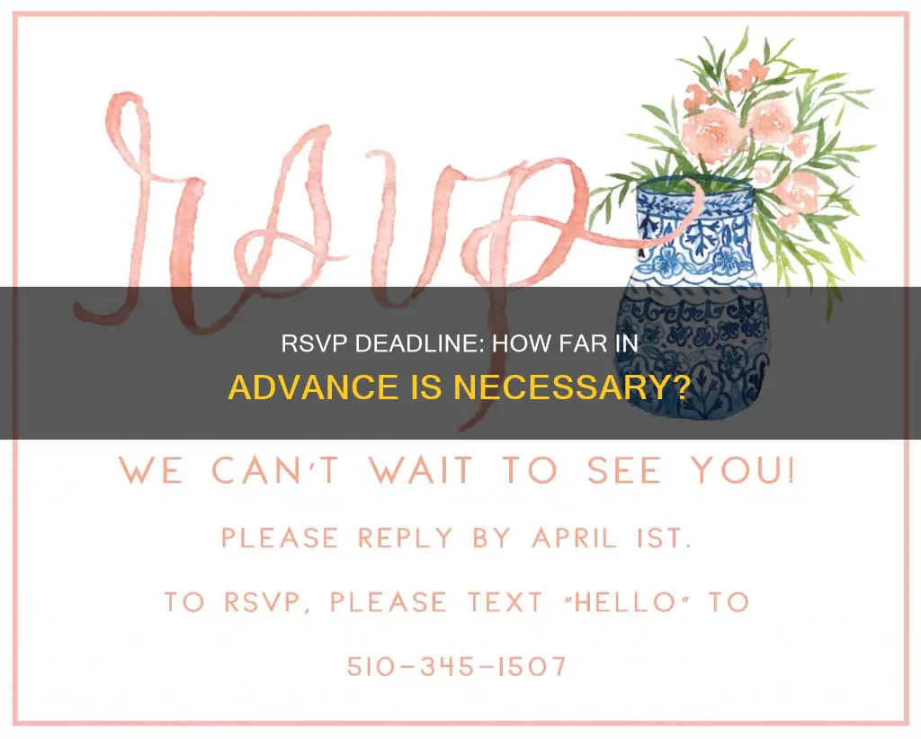 when to have everyone rsvp for a wedding by