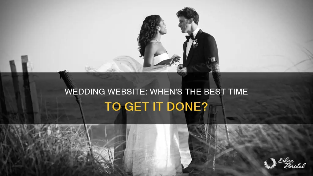 when to have wedding website done