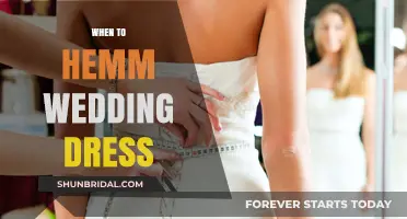 The Perfect Time to Hem Your Wedding Dress
