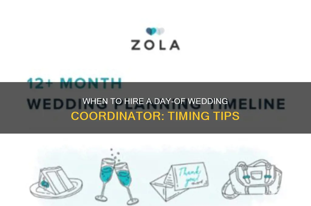 when to hire a day of wedding coordinator