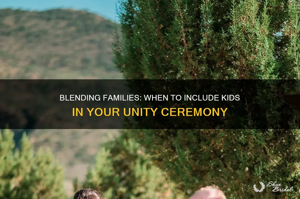 when to include a unity ceremony with kids in wedding