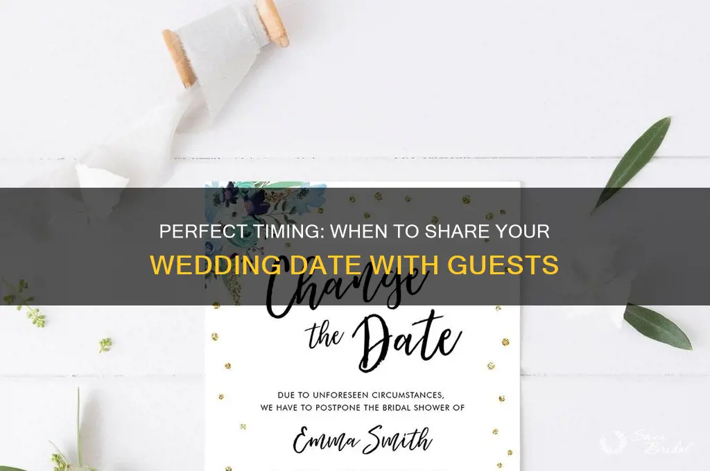 when to let people know about wedding