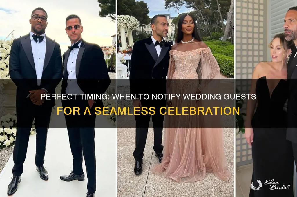 when to let your wedding guests know