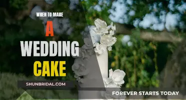 The Perfect Timing for a Wedding Cake