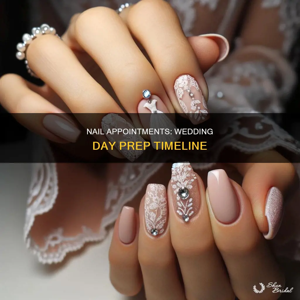 when to make nail appointments for your wedding