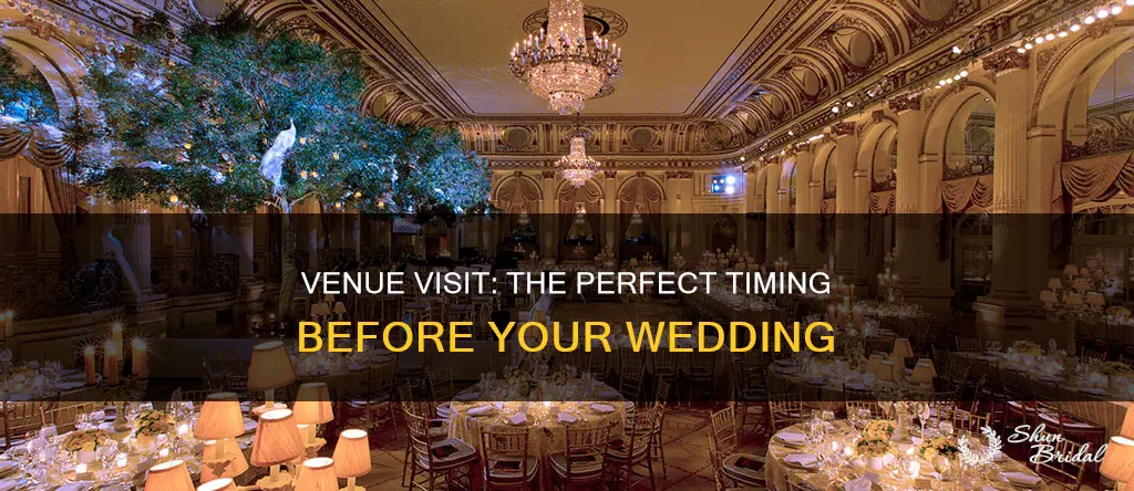 when to meet with a venue before the wedding