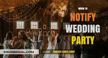 Perfect Timing: When to Notify Your Wedding Party Members