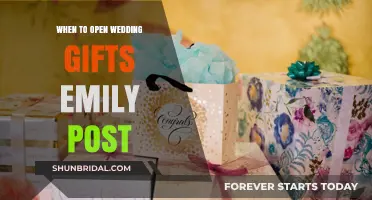 Emily Post's Guide: When to Open Wedding Gifts Gracefully