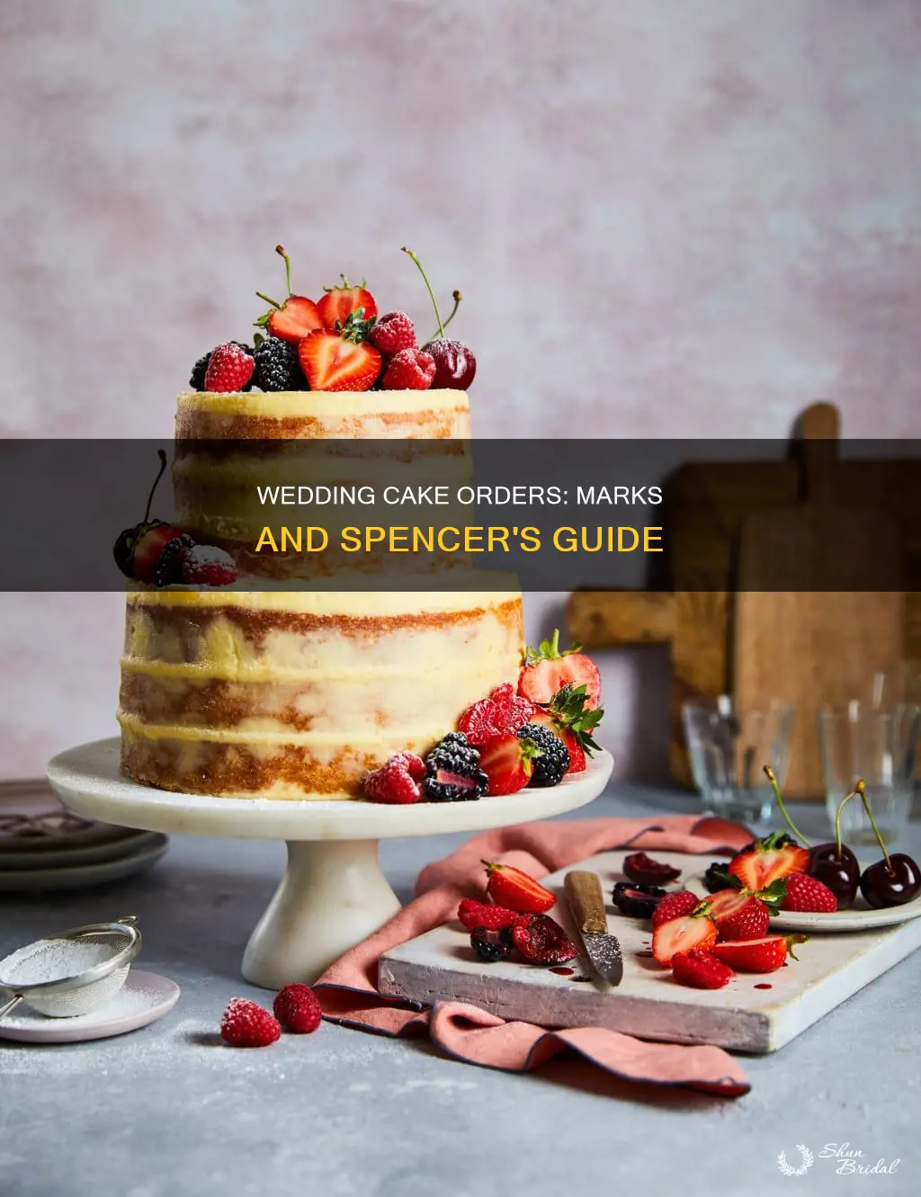 when to order marks and spencer wedding cake