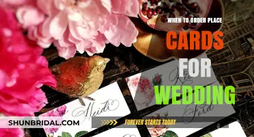 Perfect Timing: When to Order Wedding Place Cards for Your Big Day