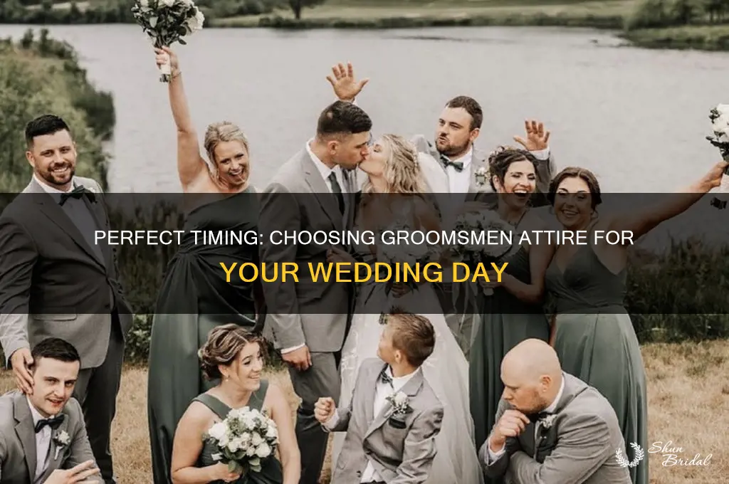 when to pick out groomsmen attire