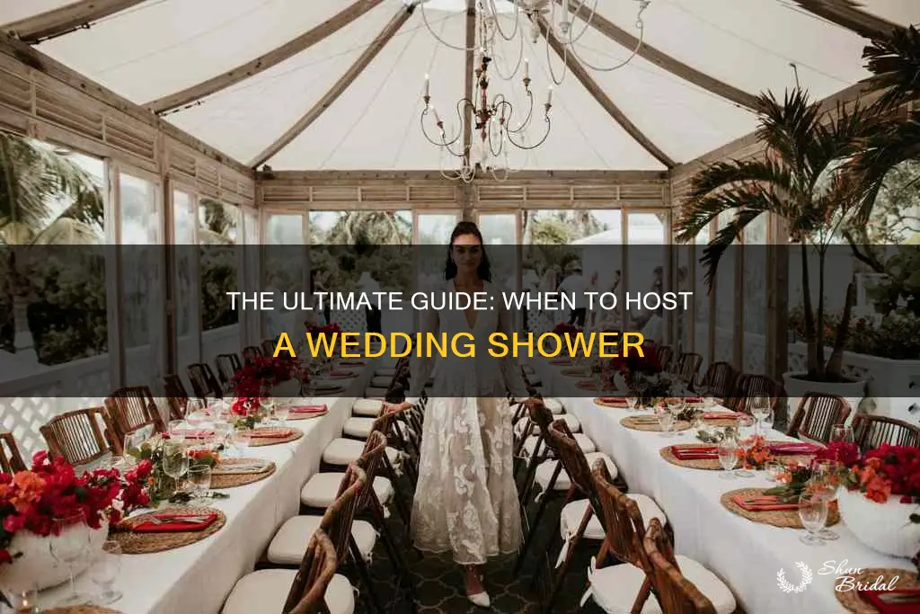 when to plan a wedding shower