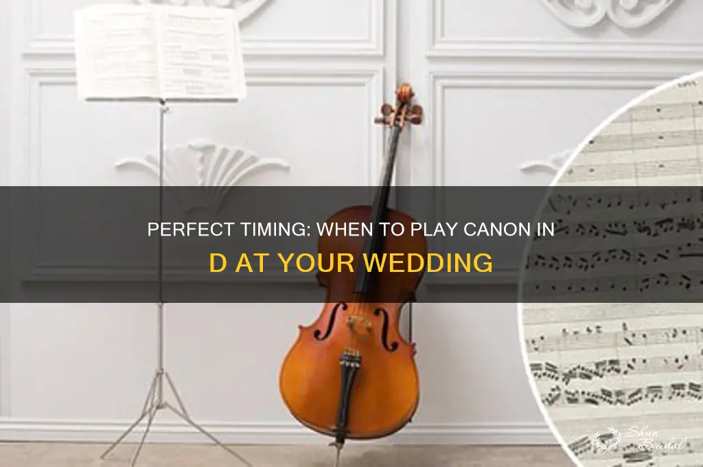 when to play canon in d at wedding