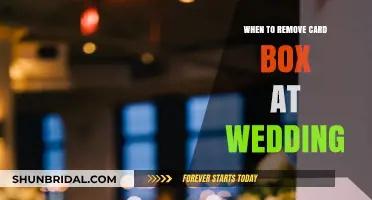 When to Remove the Card Box at Your Wedding: Timing Tips