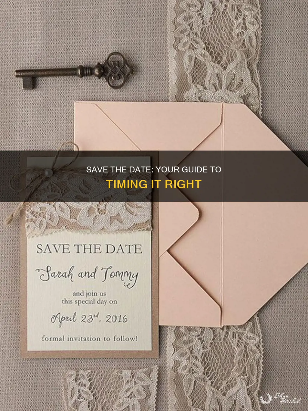 when to save a save the date for a wedding