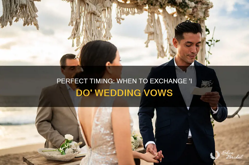 when to say i do wedding vows
