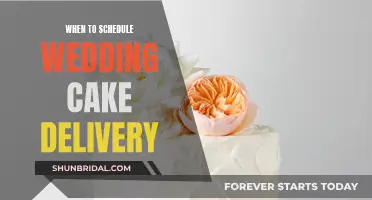 The Best Time for Wedding Cake Delivery