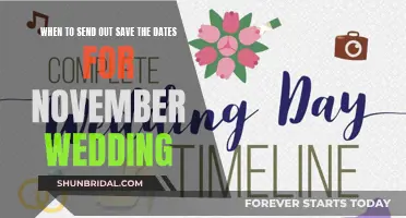 Save the Date: Timing for a November Wedding