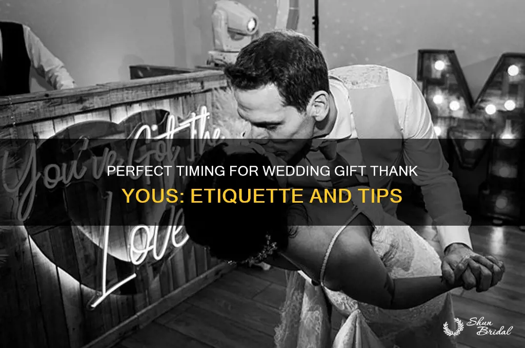 when to send out wedding gift thank yous