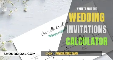 Wedding Invite Timing: A Calculator for Your Big Day