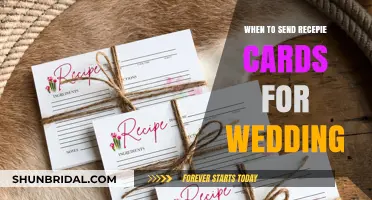 Perfect Timing: Sending Recipe Cards for Your Wedding Celebration