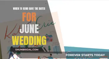 Save the Date Timing for June Weddings