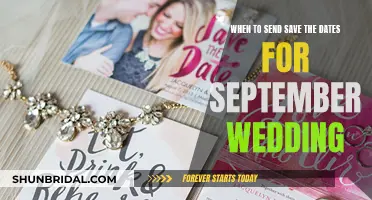 Save-the-Dates: Timing for a September Wedding