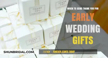 When to Send Thank-You Notes for Early Wedding Gifts: A Guide