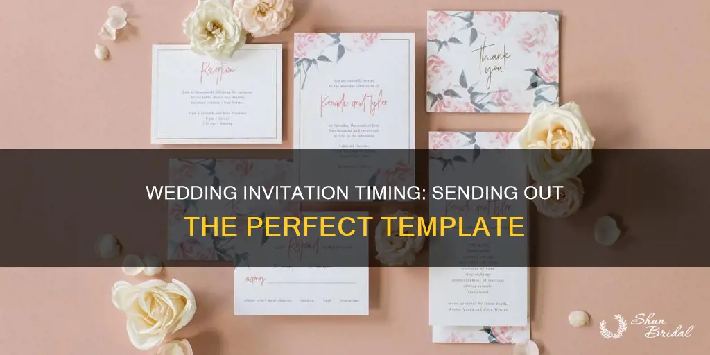 when to send wedding invitation templates