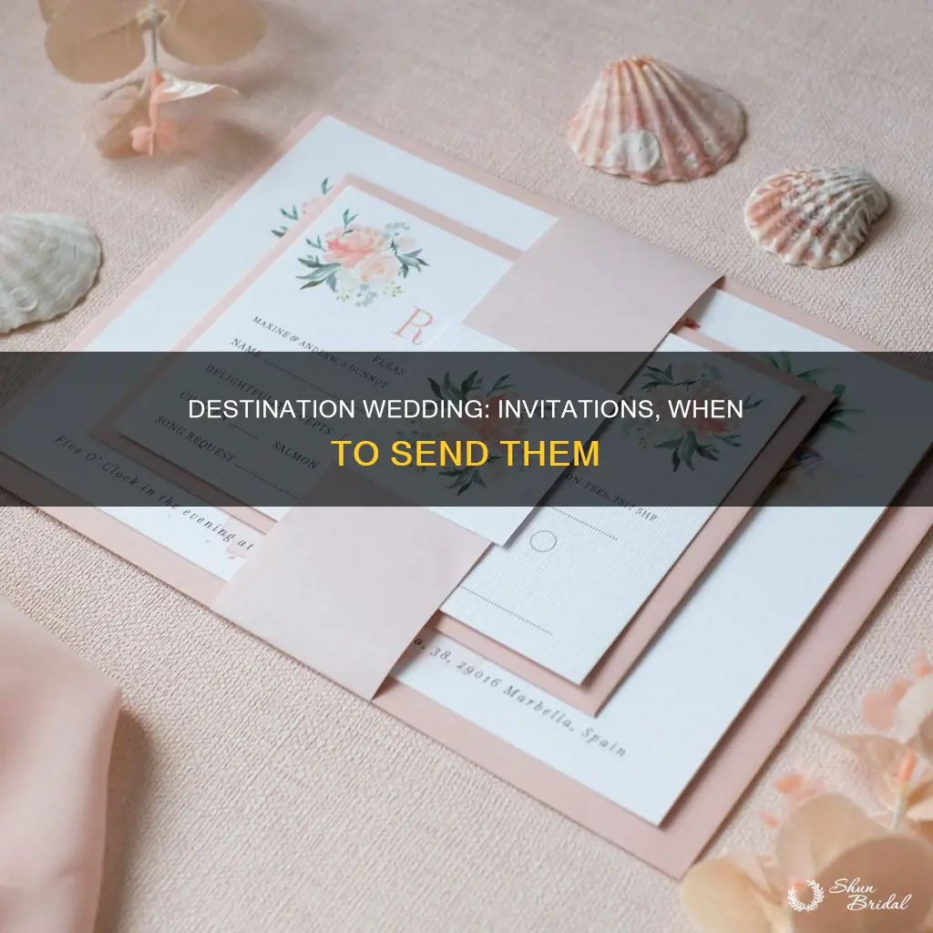 when to send wedding invitations for destination wedding