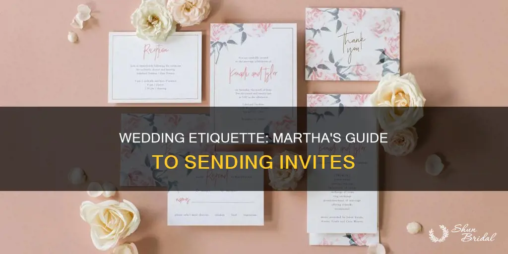 when to send wedding invitations martha stewart