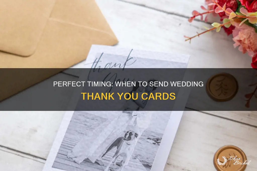 when to send wedding thank you cards