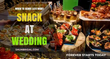 Perfect Timing for Late Night Wedding Snacks: A Guide for Couples