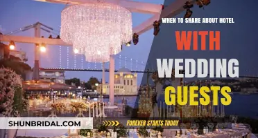 When to Share Hotel Details with Wedding Guests: A Guide