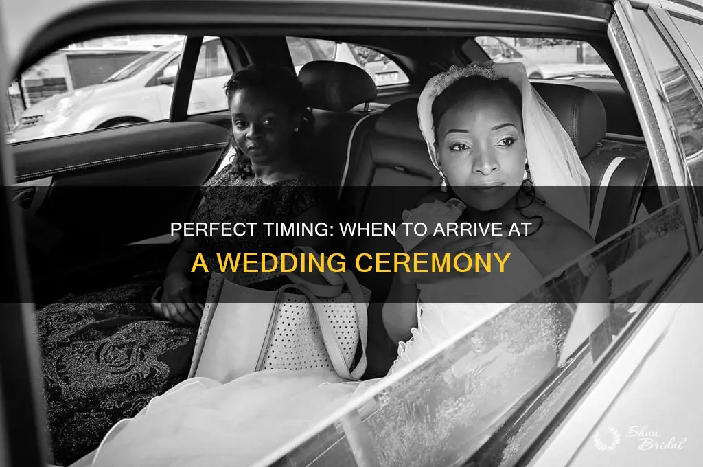 when to show up to wedding ceremony