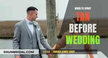 Spray Tan Timing for Your Wedding Glow