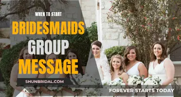 Bridesmaids: When to Start the Group Chat